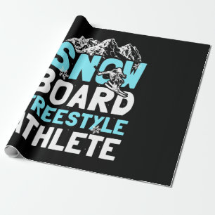 Snowboard Freestyle Athlete Geschenkpapier