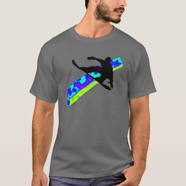 Snowboard gehen Boom T-Shirt (Vorderseite)