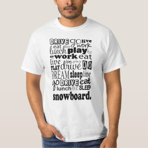 Snowboard-Geschenk T-Shirt