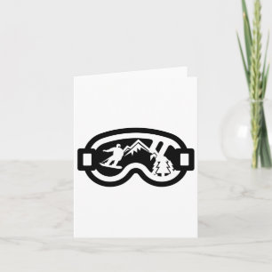 Snowboard Goggles Mountain Snowboarden Karte