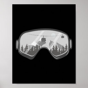 Snowboard Goggles Snowboarden Schnee Winter Snowbo Poster