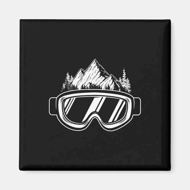 Snowboard Goggles - Wintersports Competition Snowb Magnet (Vorne)