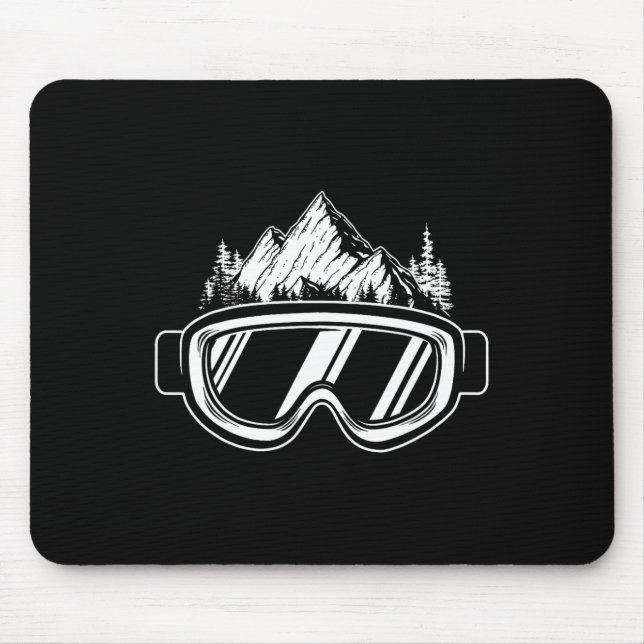 Snowboard Goggles - Wintersports Competition Snowb Mousepad (Vorne)