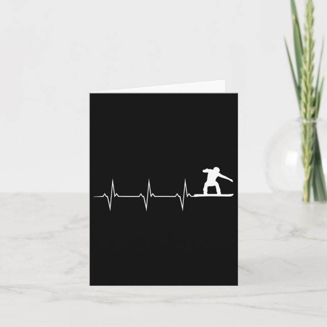 Snowboard Heartbeat - Snowboard Karte (Vorderseite)