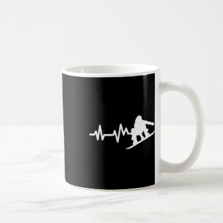 Snowboard Heartbeat Snowboarder Kaffeetasse
