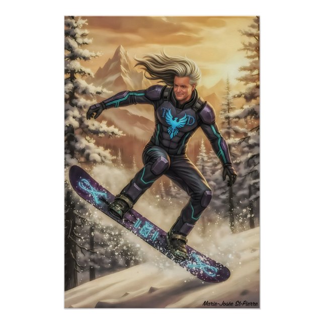 Snowboard Held Poster (Vorderseite)