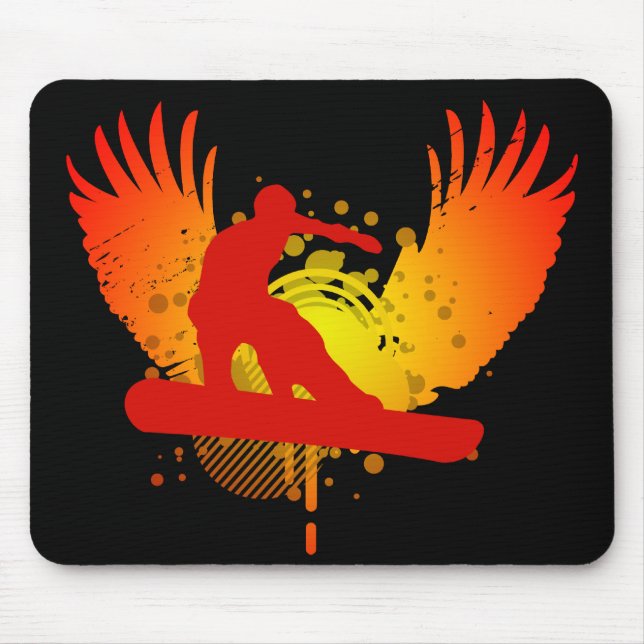 Snowboard. Hi-Fi. Mousepad (Vorne)