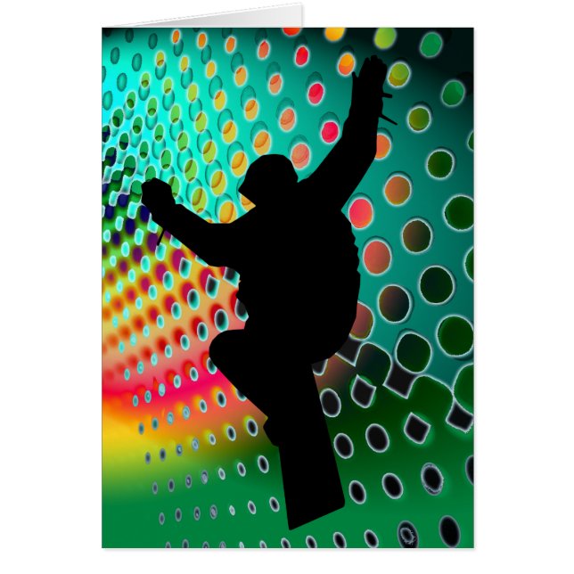 Snowboard im kosmischen Schneesturm (Vorne)