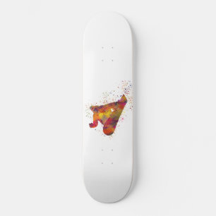 Snowboard in Aquarell Skateboard