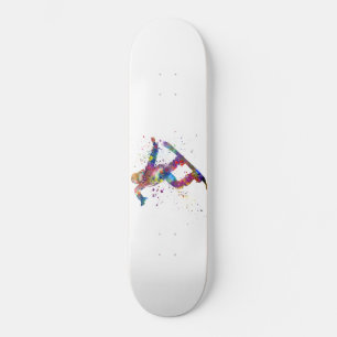 Snowboard in Aquarell Skateboard