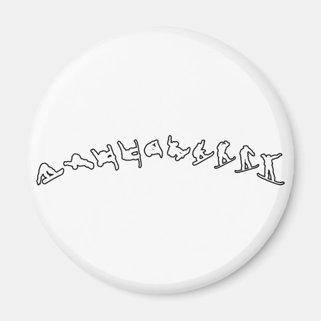 Snowboard Jump Magnet (Vorne)