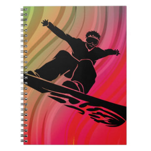 Snowboard Jump Notizblock