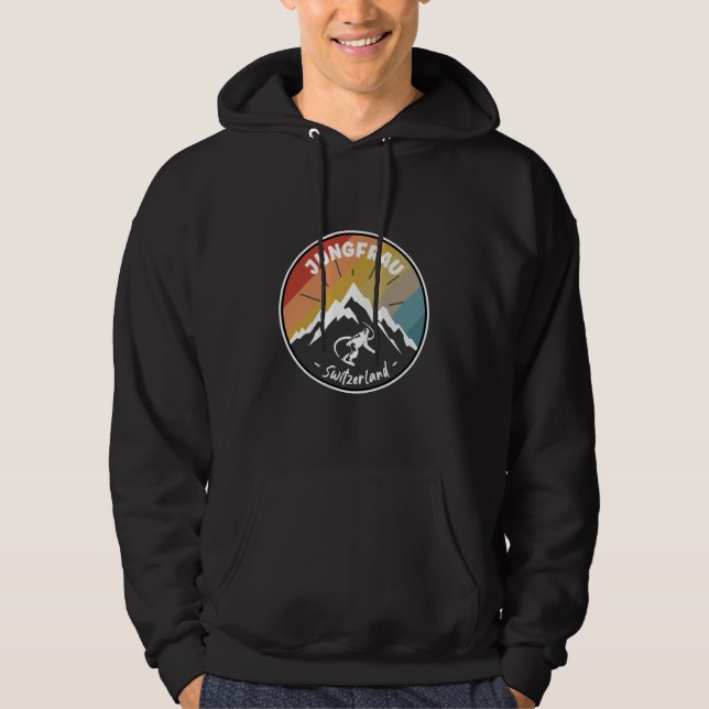 Snowboard Jungfrau Schweiz Hoodie (Vorderseite)