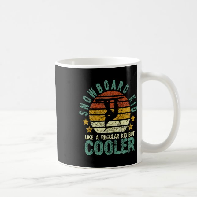 Snowboard Kid Funny Snow Snowboarder und S Kaffeetasse (Rechts)