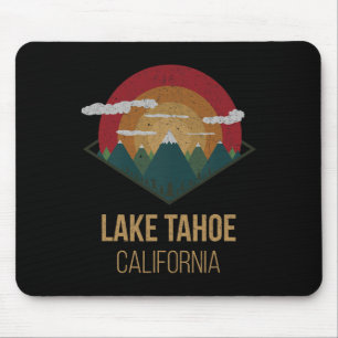 Snowboard Lake Tahoe California Winter Mountain Gi Mousepad