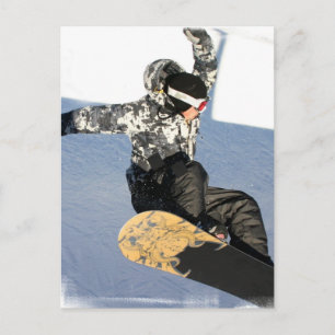 Snowboard Launch Postkarten