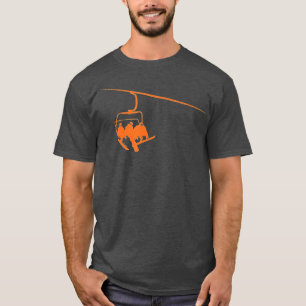 Snowboard Lift Boarding Entspannen im Lift Ski Win T-Shirt