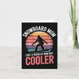 Snowboard-Mama Cool Mother Snowboarder 1 Karte