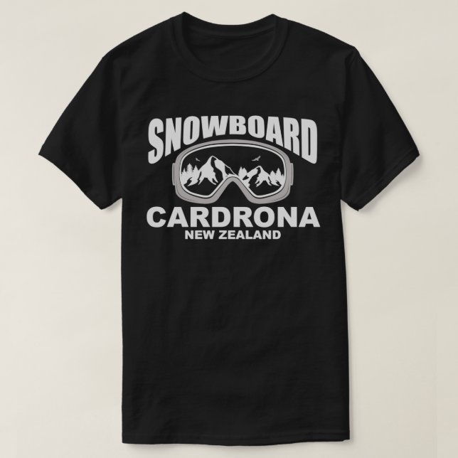 Snowboard Mask droni Neuseeland 1 T-Shirt (Design vorne)