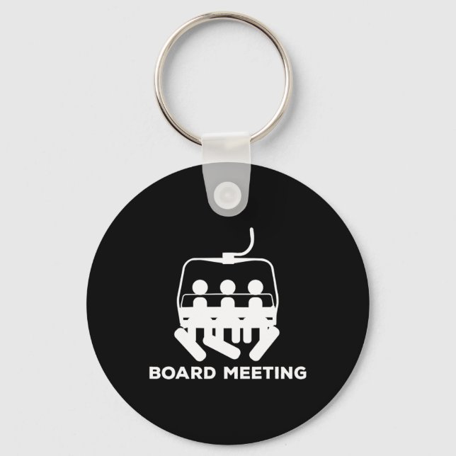 Snowboard Meeting Gift - Snowboarden Holiday Skii Schlüsselanhänger (Vorderseite)