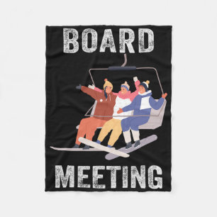 Snowboard Meeting Snowboarden Urlaub Skifahren für Fleecedecke