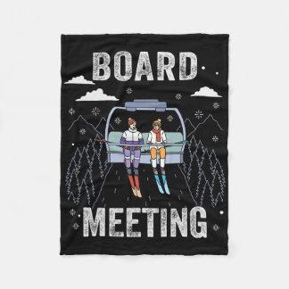 Snowboard Meeting Snowboarden Urlaub Skifahren für Fleecedecke