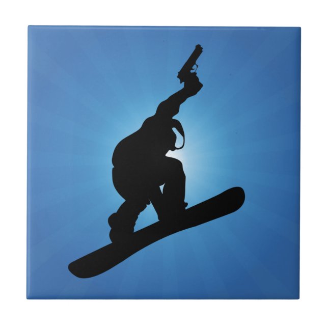 Snowboard Outlaw Fliese (Vorderseite)