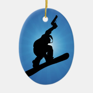 Snowboard Outlaw Keramikornament
