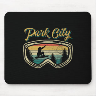 Snowboard Park Stadt Utah Störende Goggles Big Ai Mousepad