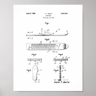 Snowboard-Patent Poster