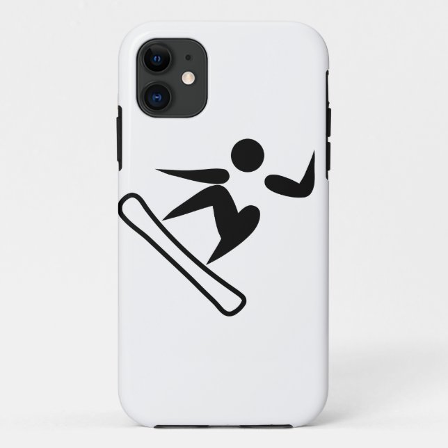 Snowboard-Piktogramm Case-Mate iPhone Hülle (Rückseite)