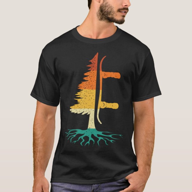 Snowboard Pine Tree  Snowboarding Snowboarder Wint T-Shirt (Vorderseite)