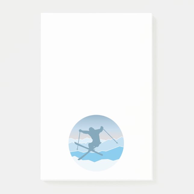 Snowboard Post-it Klebezettel (Vorderseite)