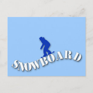 Snowboard Postcard Postkarte
