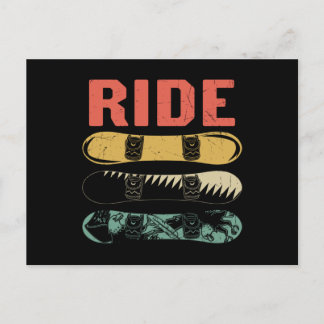 Snowboard Postkarte