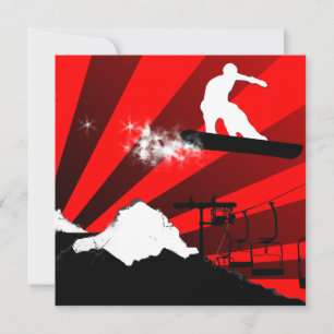 Snowboard : Powderpfad Einladung