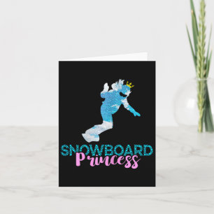 Snowboard Princess Snowboarder Snowboarder Winter Karte