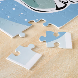 Snowboard-Puzzle mit GIF-Box Puzzle