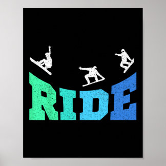 Snowboard Reiten Snowboarder Snowboarder Boarder K Poster