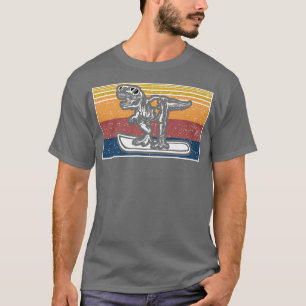 Snowboard Retrosport Snowdinosaurier Snowboard T-Shirt