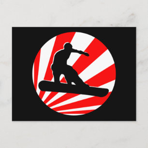 Snowboard: Rochen Postkarte
