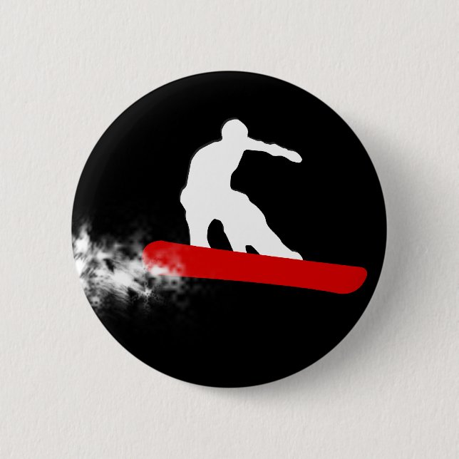 Snowboard. rot button (Vorderseite)