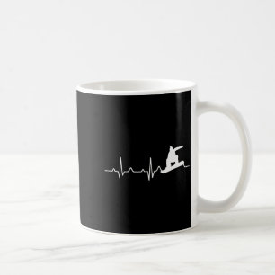 Snowboard-Shirt Herzschlag Snowboarder-Geschenk Kaffeetasse