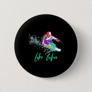 Snowboard-Shirt Vintage Lake Tahoe California T Button