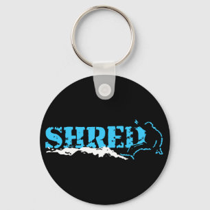 Snowboard. Shred. Schlüsselanhänger