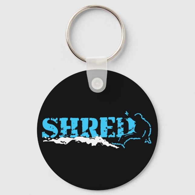 Snowboard. Shred. Schlüsselanhänger (Vorderseite)