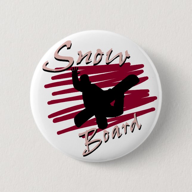 Snowboard-Silhouette Button (Vorderseite)
