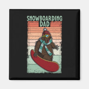 Snowboard Skifahren Snowboarder Wettbewerb Magnet