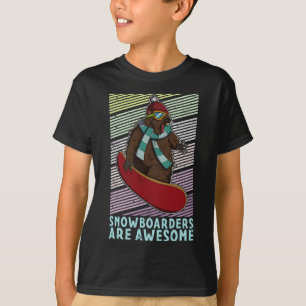 Snowboard Skifahren Snowboarder Wettbewerb T-Shirt