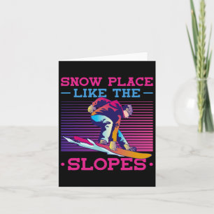 Snowboard Snow Place wie die Pisten der 90er 80er Karte